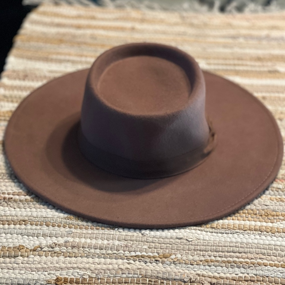 Chocolate Brown Fedora.